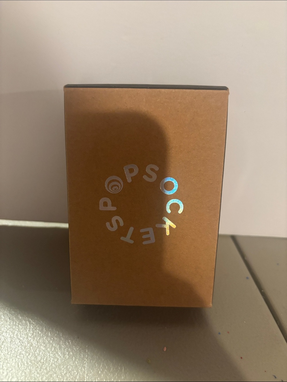 Black Packaging Box with White Barcode Sticker